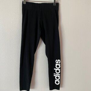 Adidas Black Linear Leggings‎ Size Small